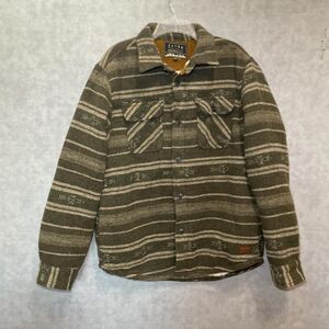 Aztec Print Wool Blend Sherpa jacket